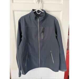 Red Head Mens Blue Soft Shell Fleece Lined Jacket M Outdoor Hunting Hiking Warm